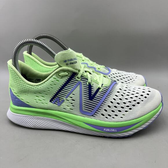New Balance FuelCell SuperComp Pacer Shoes Women Size 7.5 Green Running Sneakers - Picture 1 of 8